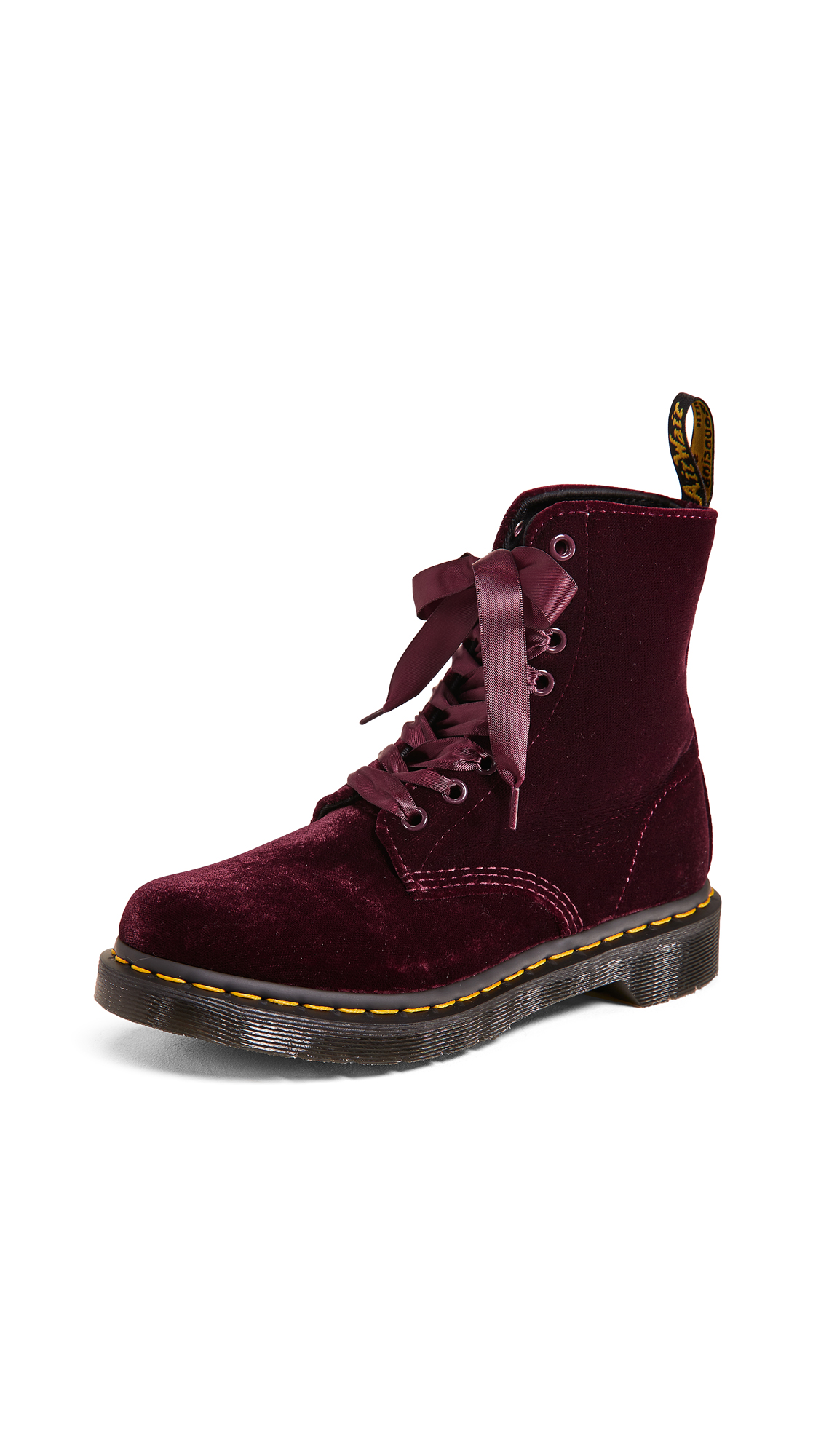 dr martens cherry platform