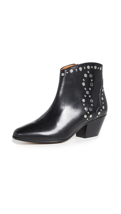 Shop Isabel Marant Dacken Booties In Black