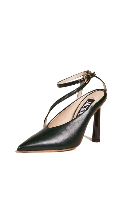 Shop Jacquemus Les Chaussures Faya Pumps In Green