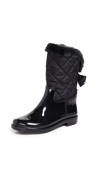 Shop Kate Spade Reid Quilted Boots In Black