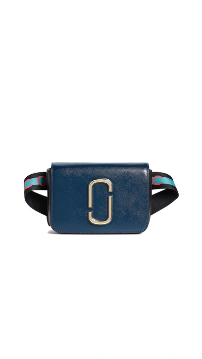 Shop Marc Jacobs Convertible Belt Bag In Blue Sea Multi