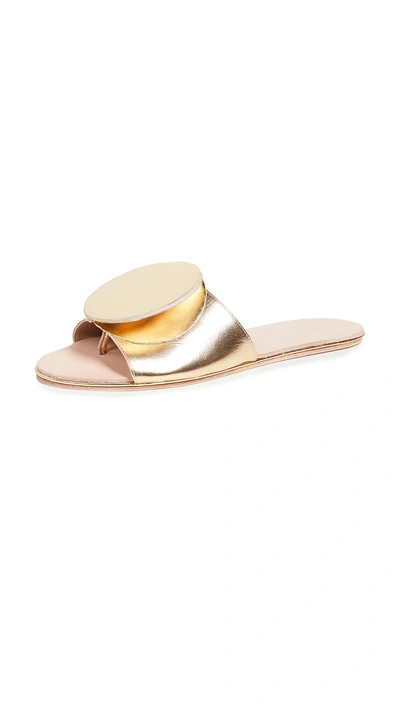 Shop The Palatines Caeleste Origami Slides In Gold