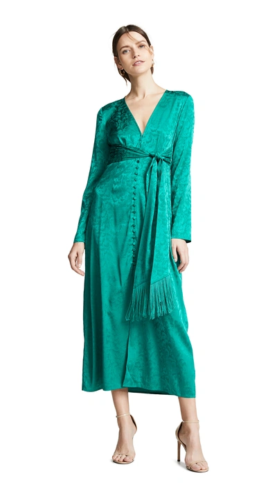 Shop Thurley Violeta Dress In Emerald