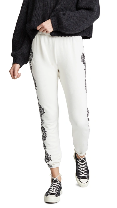 Shop Wildfox Chantilly Lace Knox Pants In Vintage Lace