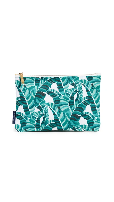 Shop Sunnylife Banana Palm Large Travel Pouch In Green Multi