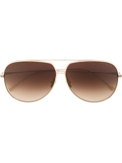Shop Dita Eyewear Aviator Sunglasses - Metallic