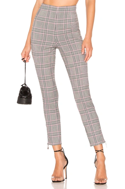 Shop Nbd X Naven Charlie Pant In Gray. In Gray Pink Plaid