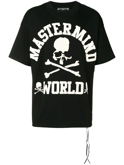 Shop Mastermind Japan Logo Print T-shirt - Black