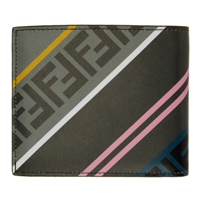 Shop Fendi Grey And Multicolor Forever  Bifold Wallet In F0kq9 Gryml