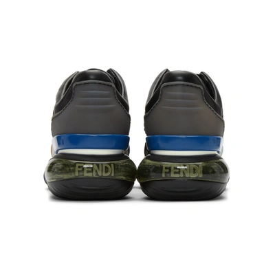 Shop Fendi Black  Mania Sneakers