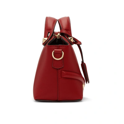 Shop Fendi Red Mini 'by The Way' Bag