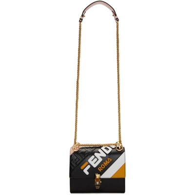 Shop Fendi Black Small  Mania Kan I Bag In F15lc Black