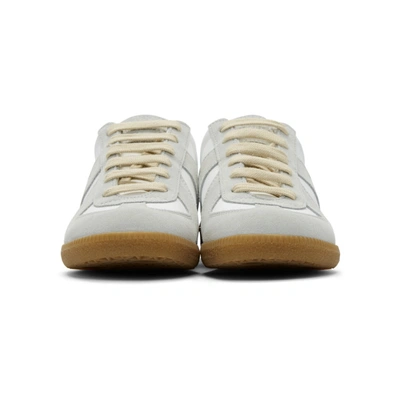 Maison Margiela Suede And Leather Sneakers In Gray