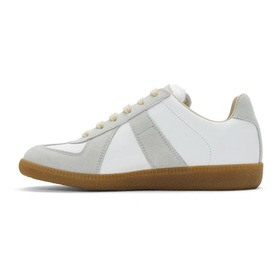 Shop Maison Margiela White Replica Sneakers In T1016 White