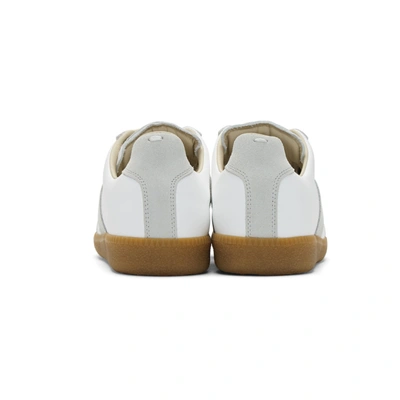 Maison Margiela Suede And Leather Sneakers In Gray