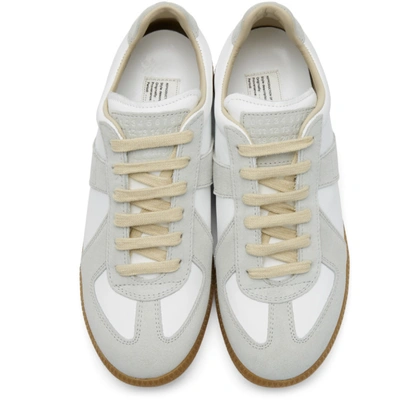 Shop Maison Margiela White Replica Sneakers In T1016 White