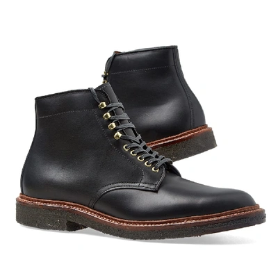 Shop Alden Shoe Company Alden Round Toe Boot In Black