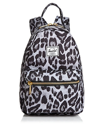 Shop Herschel Supply Co Herschel Nova Mini Snow Leopard Backpack In Snow Leopard/black