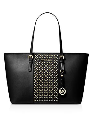 voyager large hotfix leather tote