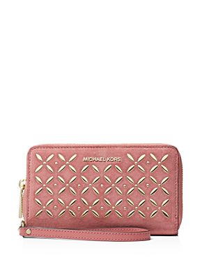 michael kors wristlet rose gold