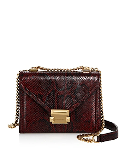 Michael kors whitney on sale maroon