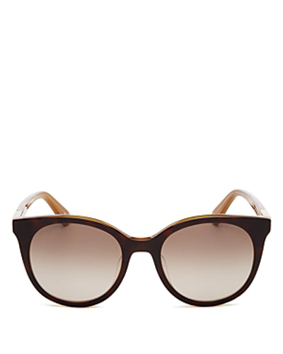 Shop Kate Spade New York Women's Akayla Square Sunglasses, 52mm In Dark Havana/brown Gradient