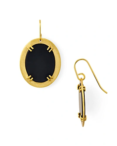 Shop Stephanie Kantis Life Large Earrings In Black/gold