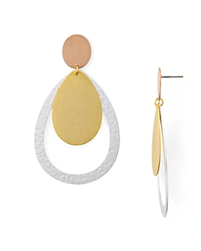 Shop Stephanie Kantis Tri Drop Earrings In Gold/silver