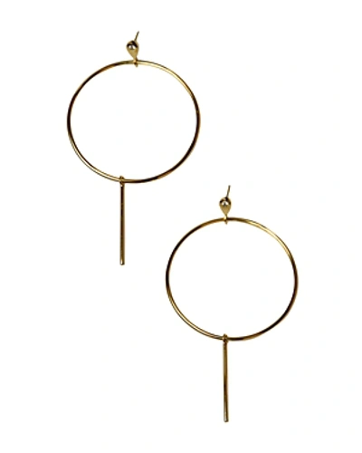 Shop Jules Smith Teardrop Hoop Earrings In Gold/clear