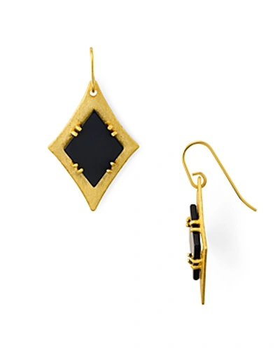 Shop Stephanie Kantis Ace Large Earrings In Gold/black