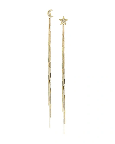 Shop Jules Smith Cosmos Drop Earrings In Gold/clear