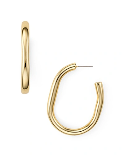 Shop Rebecca Minkoff Chunky Tube Hoop Earrings In Gold