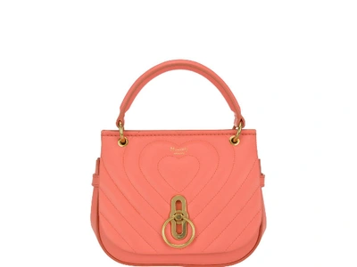 Shop Mulberry Small Amberley Satchel In Coral