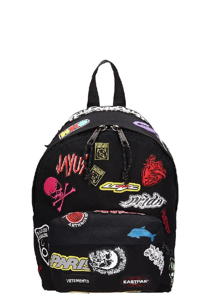 Shop Vetements Mini Black Fabric Backpack