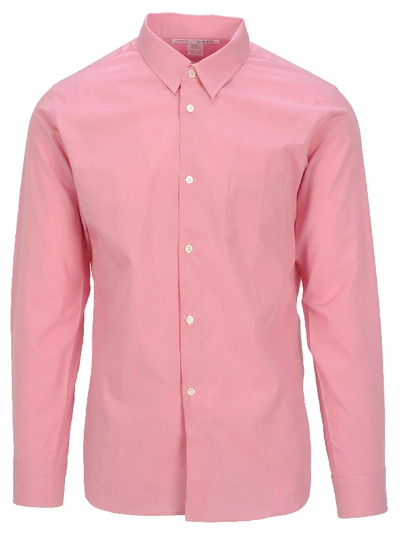 Shop Comme Des Garçons Boys Comme Des Garçons Boy Shirt Logo Back In Pink