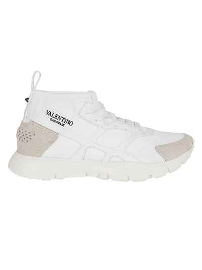 Shop Valentino Sound High Sneakers In Bo Bianco