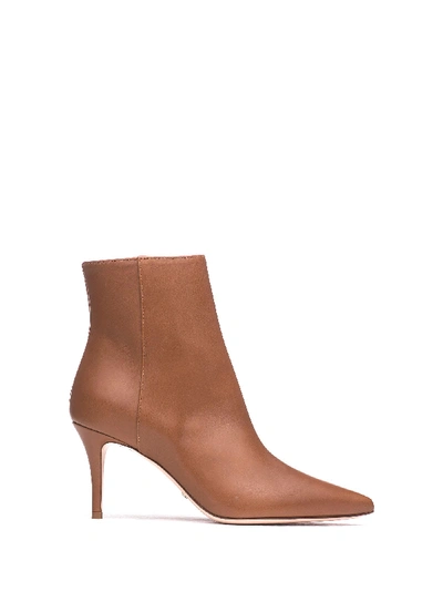 Shop Sebastian Milano Ankle Boots In Calf Leather In Bruciato