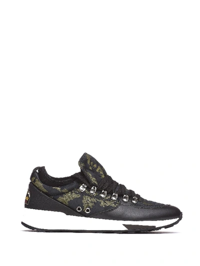Shop Barracuda Camouflage Sneakers In Nero Camouflage