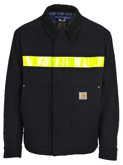 Shop Junya Watanabe Carhartt Jacket In Navy