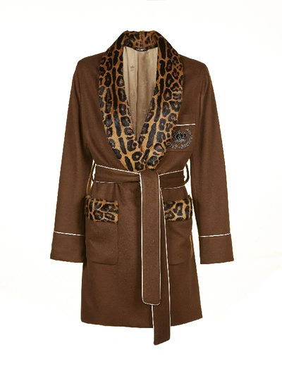 Shop Dolce & Gabbana Coat In Basic