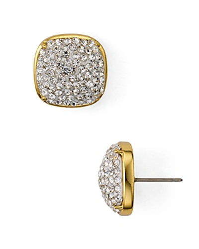 Shop Kate Spade New York Pave Encrusted Stud Earrings In Silver/gold