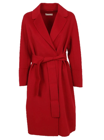 Shop Max Mara Arona Coat In Red