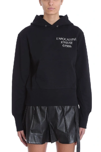 Shop Helmut Lang Logo Hoodie 1986 Sweatshirt In Black