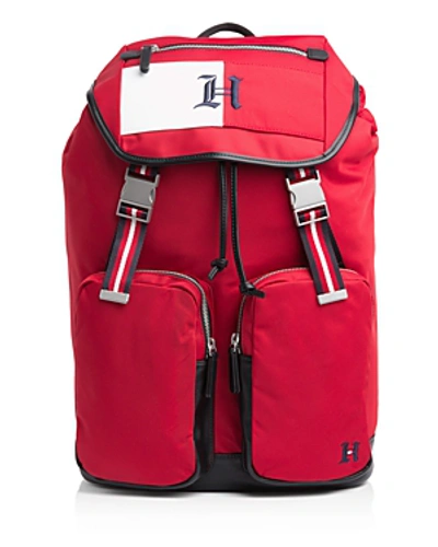 Tommy Hilfiger X Lewis Hamilton Large Nylon Backpack In Tommy Red | ModeSens