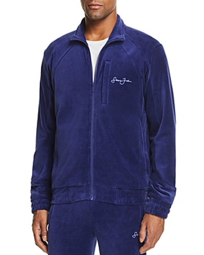 Sean John Velour Track Jacket In Royal Blue | ModeSens