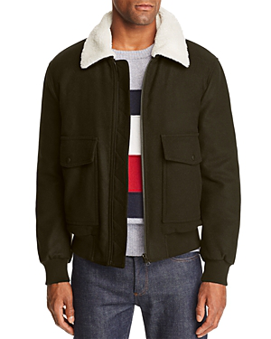 tommy hilfiger shearling aviator jacket