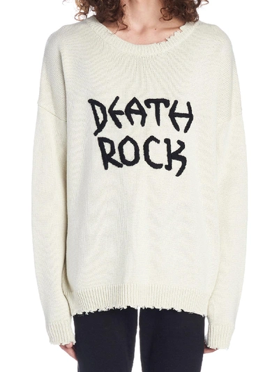 Shop Garcons Infideles 'death Rock' Sweater In Beige