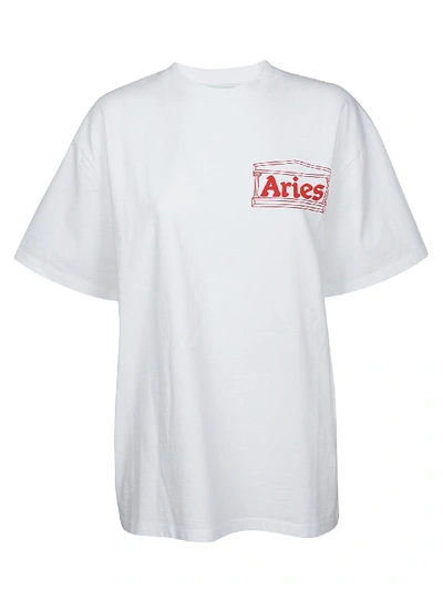 Shop Aries Logo T-shirt In Multicolor