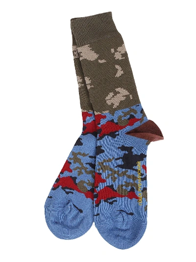 Shop Gosha Rubchinskiy Camouflage Print Socks