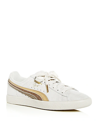 Shop Puma Women's Clyde Low-top Trainers In White